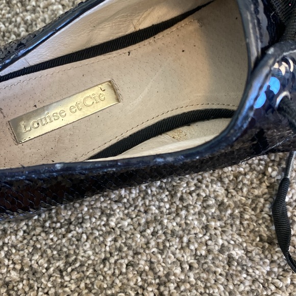 Louise et Cie black sequins flat shoes 7.5 - Picture 10 of 11